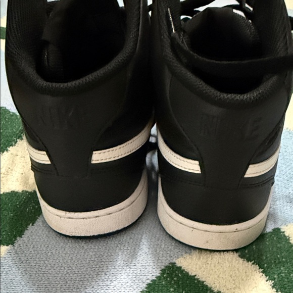 Nike Black and White High-Top Sneakers - Picture 3 of 7